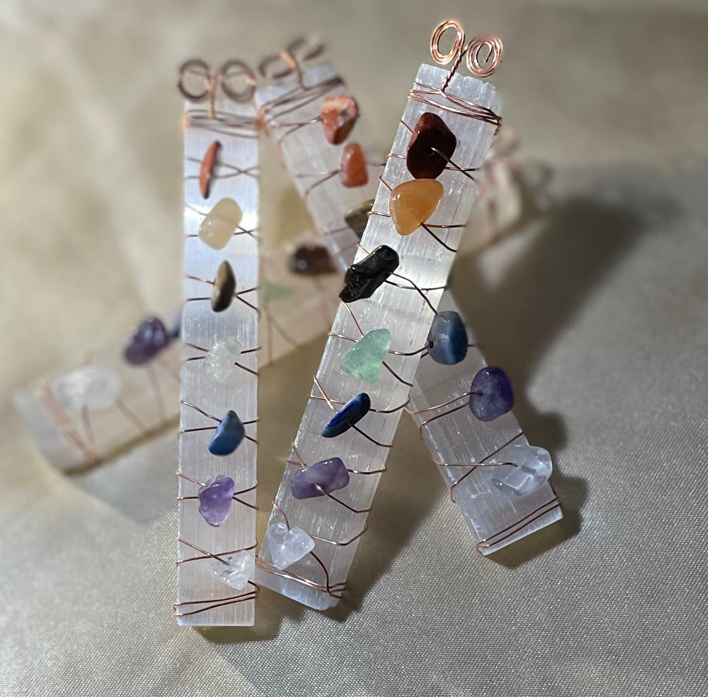 Selenite Chakra Stick