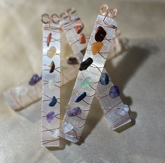 Selenite Chakra Stick