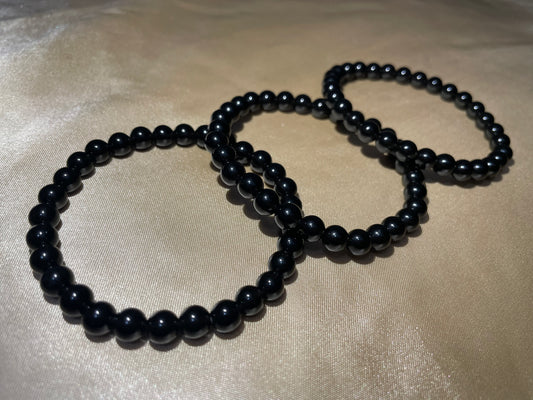 Beaded Black Obsidian