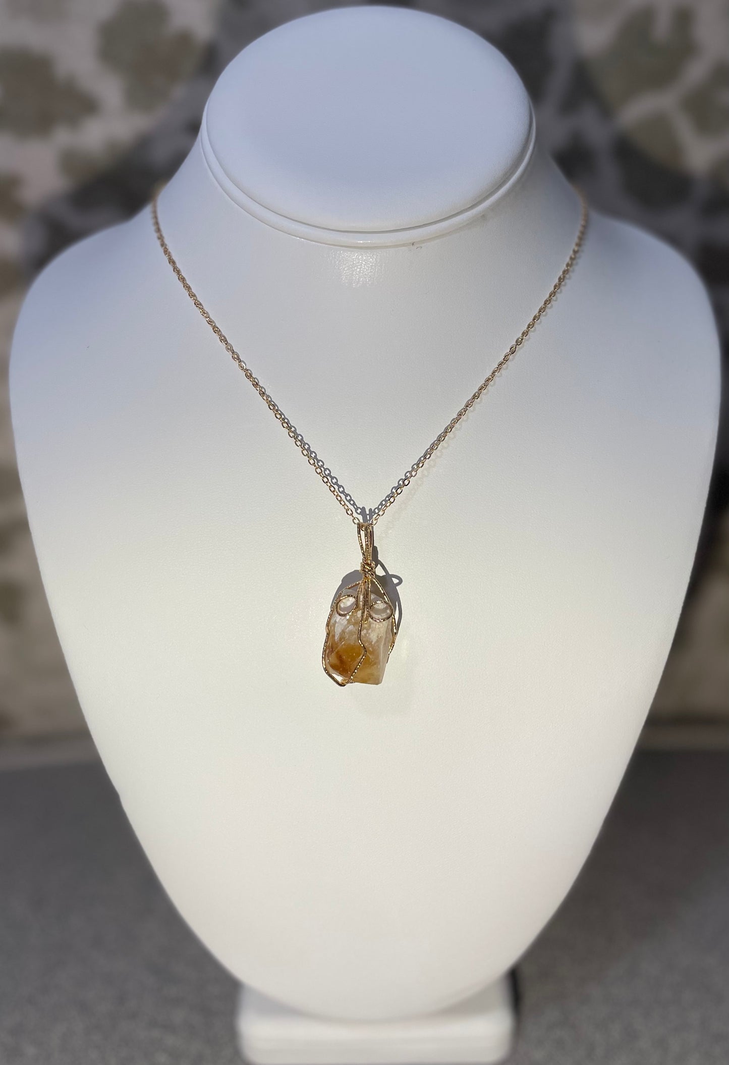 Raw Citrine Pendant